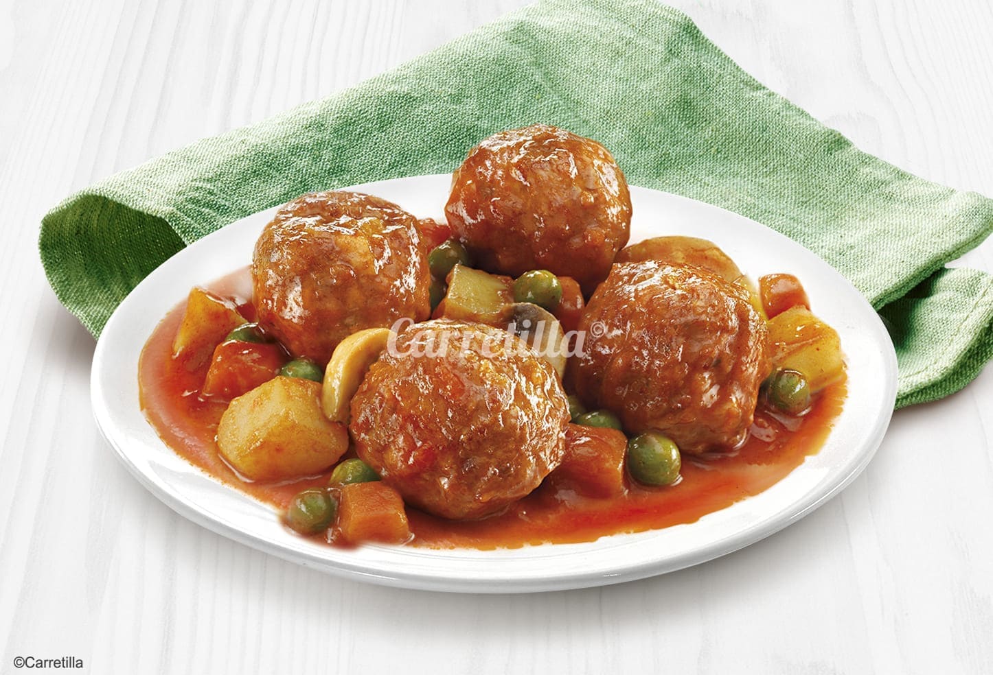 Albóndigas a la Jardinera