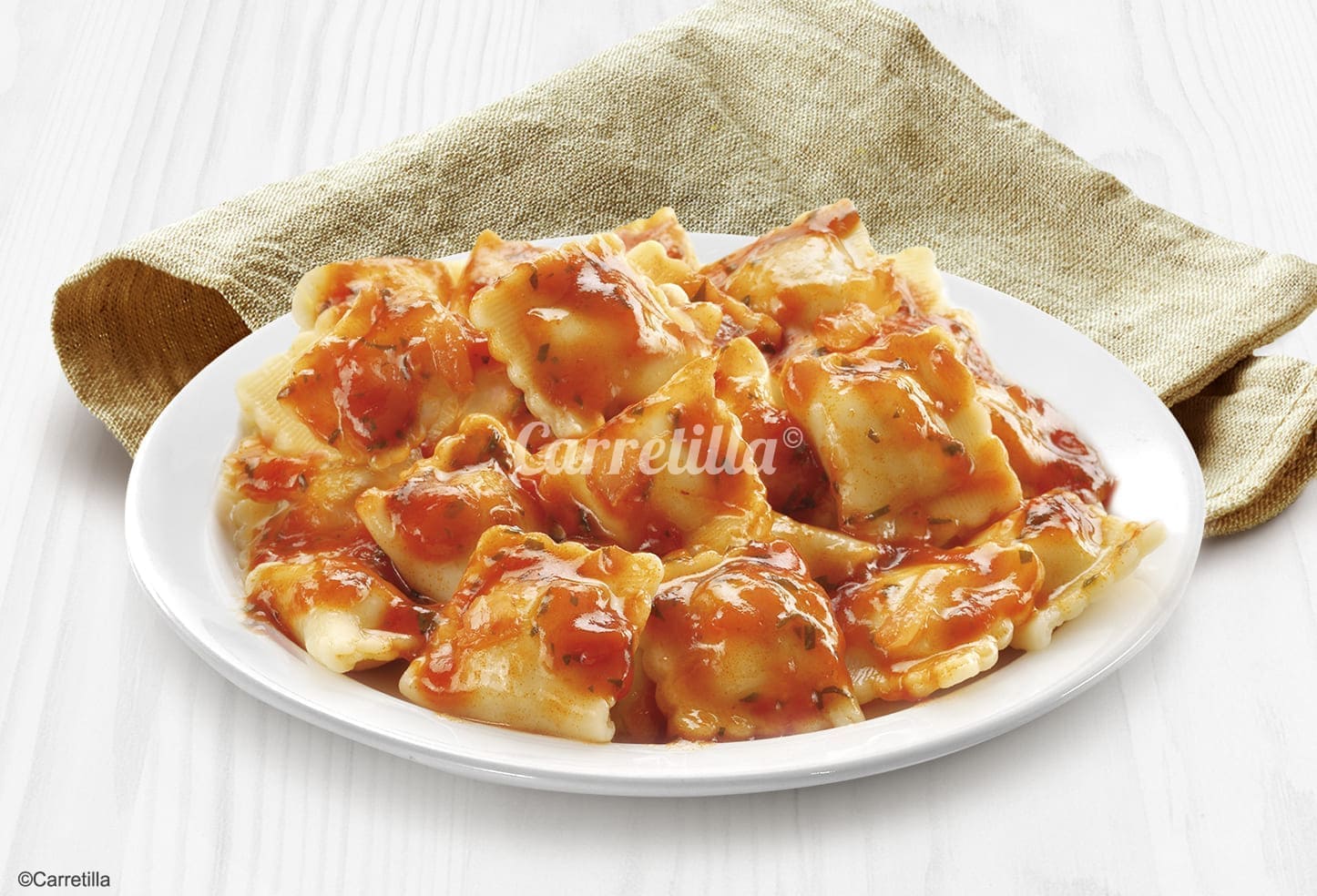 Meat Ravioli with Tomato Sauce